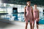 Arena Girls' Open Back Racing Tech Suit - Leopard Violet