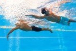 Men's Knee Length Racing Jammer Swim Suit - Leopard