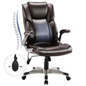 Ergonomic High Back Executive Office Chair - Brown