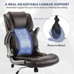Ergonomic High Back Executive Office Chair - Brown