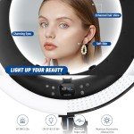 NEEWER 19" Ring Light with Stand and Phone Holders