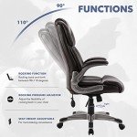 Ergonomic High Back Executive Office Chair - Brown