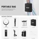 NEEWER 19" Ring Light with Stand and Phone Holders