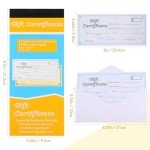 Zhanmai Gift Certificate Book with Envelopes - 25 Pack