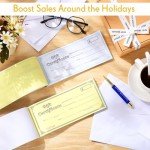 Zhanmai Gift Certificate Book with Envelopes - 25 Pack
