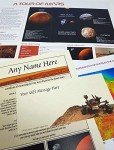 Personalized Mars Land Gift Set in Luxury Folder