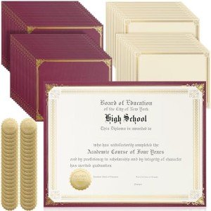Kosiz 150 Pcs Gold Foil Certificate Kit