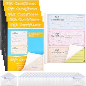 Zhanmai Gift Certificate Book - 5 Pack