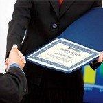 Blue & Gold Certificate Folders - 50-Pack