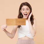 100 Sets Blank Gift Certificates with Envelopes