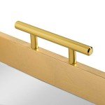 Kate and Laurel Gold Decorative Mirror Tray