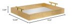 Kate and Laurel Gold Decorative Mirror Tray