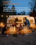 Outdoor Bluetooth Speakers with Flame Light - 2 Pack