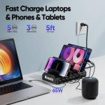 300W 8-Port USB-C Fast Charging Station