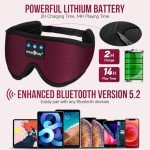 Bluetooth Sleep Headphones and Eye Mask Combo