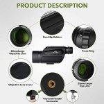 High Power 13x50 Monocular Telescope with Adapter