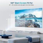Portable 4K Mini Projector with WiFi and Bluetooth