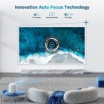 Portable 4K Mini Projector with WiFi and Bluetooth