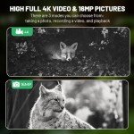 WOSPORTS 4K Night Vision Binoculars with Zoom