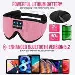 Bluetooth Sleep Headphones Eye Mask for Comfort