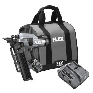 FLEX 24V Framing Nailer Kit with Battery & Charger