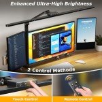 Airlonv Remote-Controlled LED Desk Lamp with Clamp