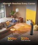 26" Electric Space Heater with Remote & Timer