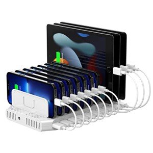 Unitek 10-Port USB Charging Station Organizer