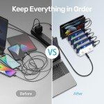 Unitek 10-Port USB Charging Station Organizer