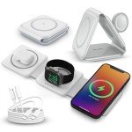 PWR Flex 3-in-1 Wireless Charging Station, White