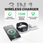 PWR Flex 3-in-1 Wireless Charging Station, White