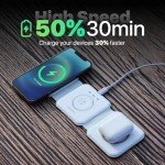 PWR Flex 3-in-1 Wireless Charging Station, White
