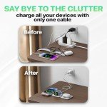 PWR Flex 3-in-1 Wireless Charging Station, White