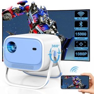1080P WiFi & Bluetooth Portable Outdoor Projector