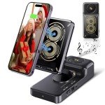 Bluetooth Speaker with Wireless Charging Phone Stand