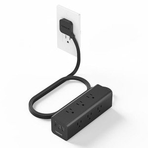 TESSAN Power Strip: 9 Outlet & USB Charging Station