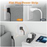 TESSAN Power Strip: 9 Outlet & USB Charging Station