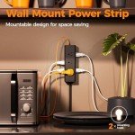 TESSAN Power Strip: 9 Outlet & USB Charging Station