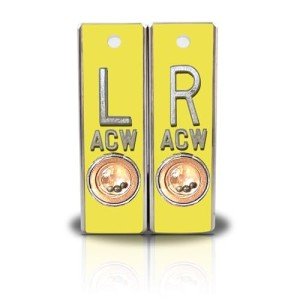 Yellow X-Ray Markers Set with Aluminum Position Indicators