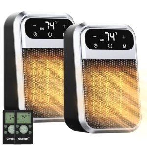 GiveBest 800W Remote Control Wall Outlet Heater