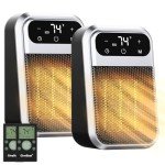 GiveBest 800W Remote Control Wall Outlet Heater