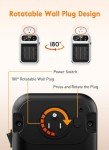 GiveBest 800W Remote Control Wall Outlet Heater