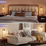Set of 2 Industrial Touch Table Lamps with USB Ports