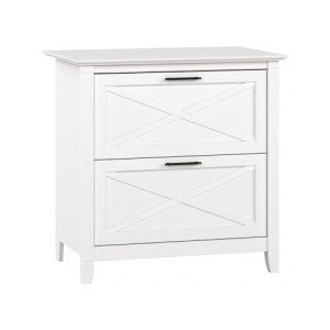 Bush Furniture White Oak 2 Drawer File Cabinet