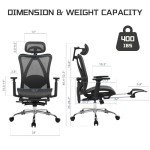 Adjustable Ergonomic Mesh Office Chair with Lumbar Support