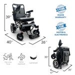 Lightweight Folding Electric Wheelchair for Adults