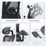 Adjustable Ergonomic Mesh Office Chair with Lumbar Support