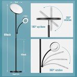 Dimmable 42W Remote-Controlled LED Floor Lamp