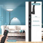 Dimmable 42W Remote-Controlled LED Floor Lamp