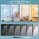 Dimmable 42W Remote-Controlled LED Floor Lamp